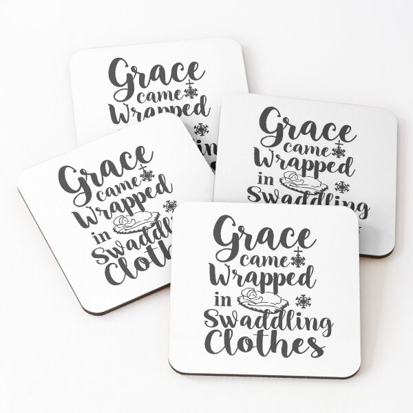 Item preview, Grace Came Wrapped In Swaddling Clothes Christmas Design designed and sold by TrueImage1.