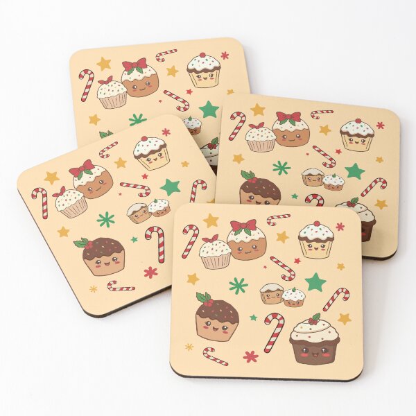 Item preview, Cute Christmas Muffins – Kawaii Holiday Sweets designed and sold by LitaBarc.