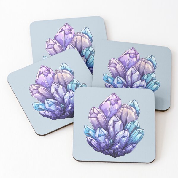 Item preview, Amethyst and Aqua Crystal Cluster Art designed and sold by Adesiva Designs.