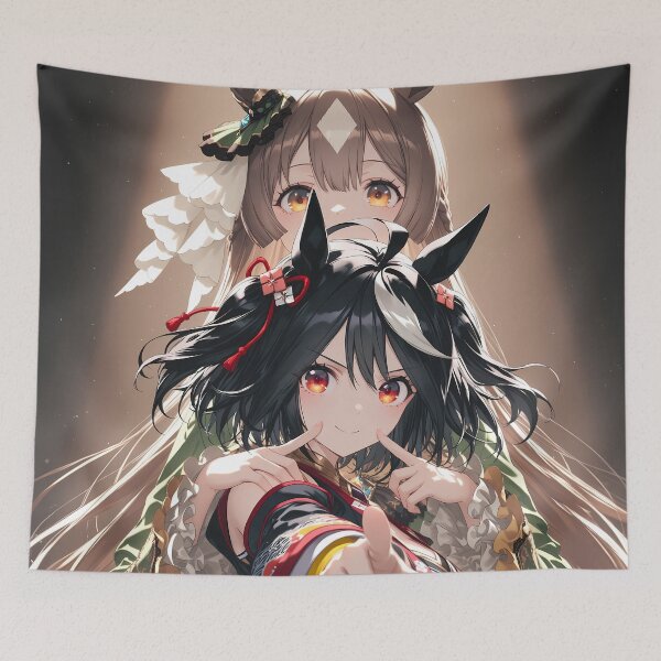Item preview, Kitasan Black Uma Musume Pretty Derby Duo Performance Anime Girl designed and sold by Raslbazola.