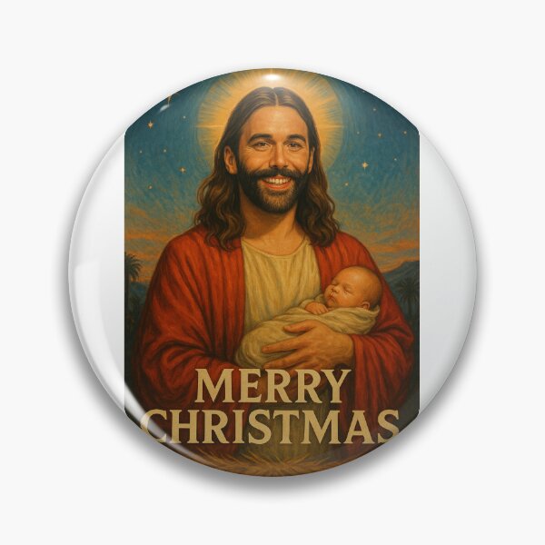 Item preview, Jonathan Van Ness as Jesus with Baby designed and sold by Aryabek.