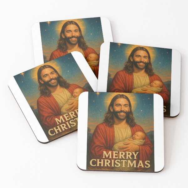 Item preview, Jonathan Van Ness as Jesus with Baby designed and sold by Aryabek.
