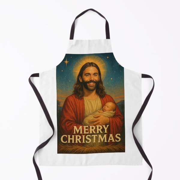 Item preview, Jonathan Van Ness as Jesus with Baby designed and sold by Aryabek.