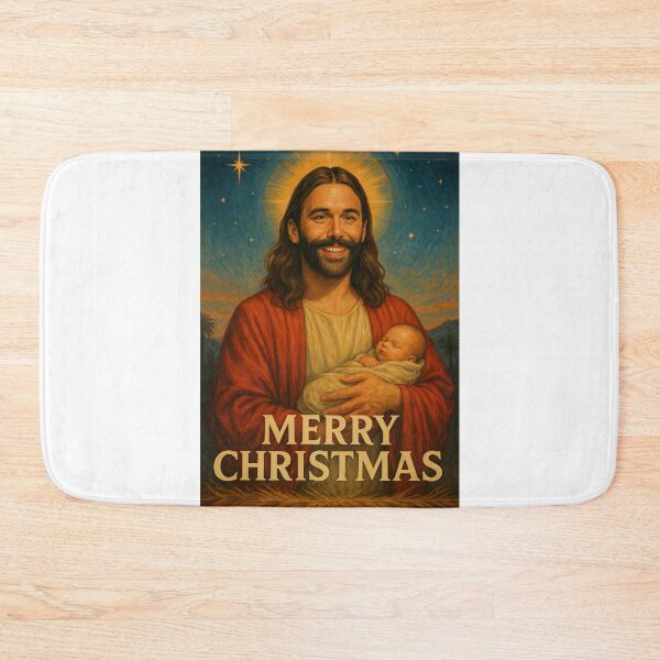 Item preview, Jonathan Van Ness as Jesus with Baby designed and sold by Aryabek.
