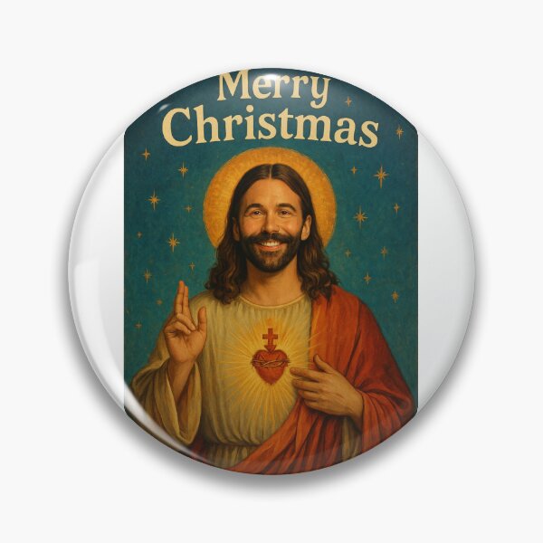 Item preview, Jonathan Van Ness as Sacred Heart Jesus Holiday Portrait designed and sold by Aryabek.