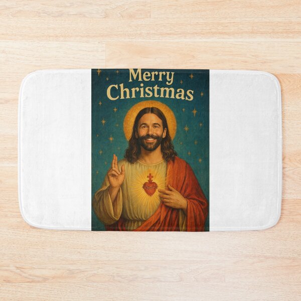 Item preview, Jonathan Van Ness as Sacred Heart Jesus Holiday Portrait designed and sold by Aryabek.