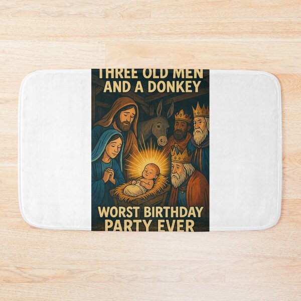 Item preview, Three Old Men and a Donkey Nativity Parody Christian designed and sold by Aryabek.