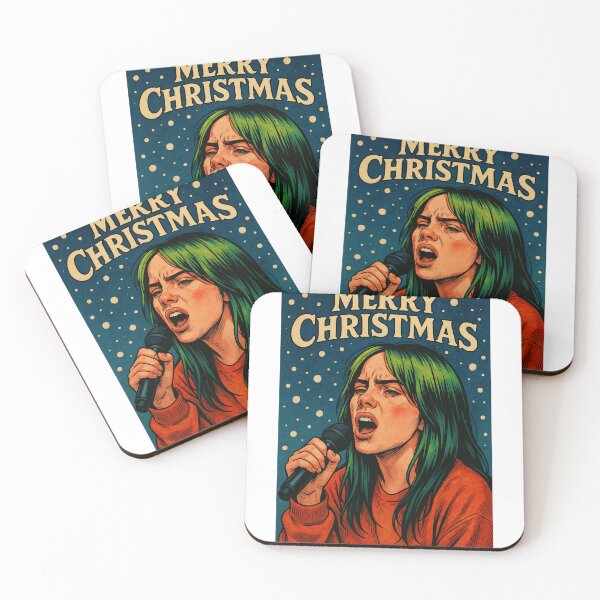 Item preview, Billie Eilish Singing Christmas Greetings designed and sold by Aryabek.