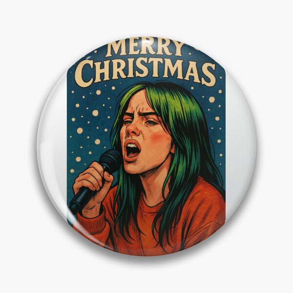 Item preview, Billie Eilish Singing Christmas Greetings designed and sold by Aryabek.