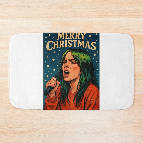 Item preview, Billie Eilish Singing Christmas Greetings designed and sold by Aryabek.