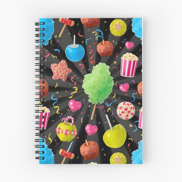 Item preview, Vibrant Candy Apples and Cotton Candy Burst on Dark Background designed and sold by MoonlitDoodles1.