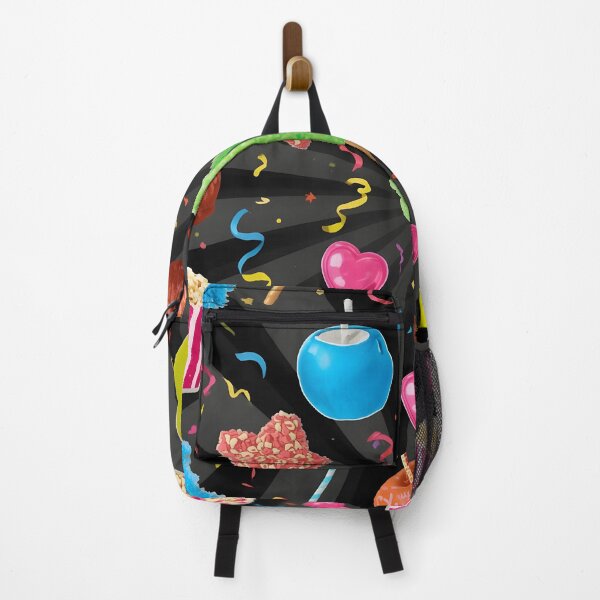 Item preview, Vibrant Candy Apples and Cotton Candy Burst on Dark Background designed and sold by MoonlitDoodles1.