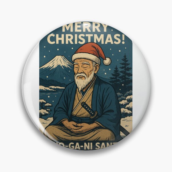 Item preview, Sho-Ga-Ni Japan Santa Christmas with Mount Fuji designed and sold by Aryabek.