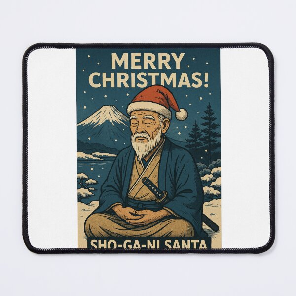 Item preview, Sho-Ga-Ni Japan Santa Christmas with Mount Fuji designed and sold by Aryabek.