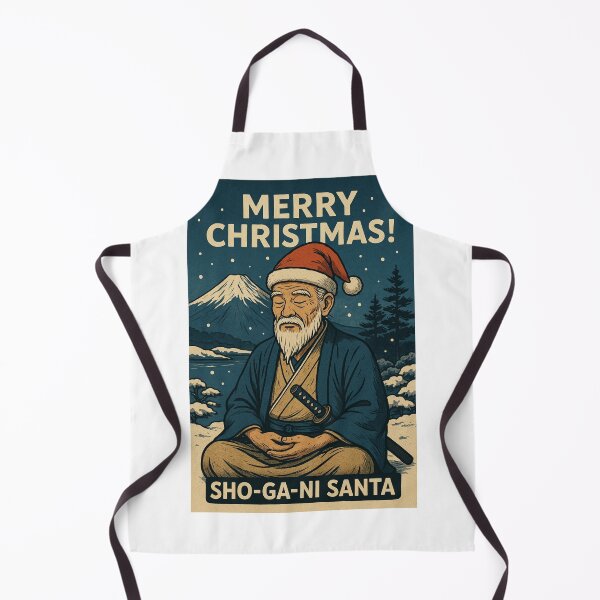 Item preview, Sho-Ga-Ni Japan Santa Christmas with Mount Fuji designed and sold by Aryabek.