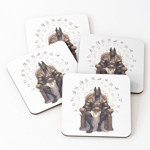 Item preview, Throne of the Egyptian dog Anubis designed and sold by Way-Of-Art.