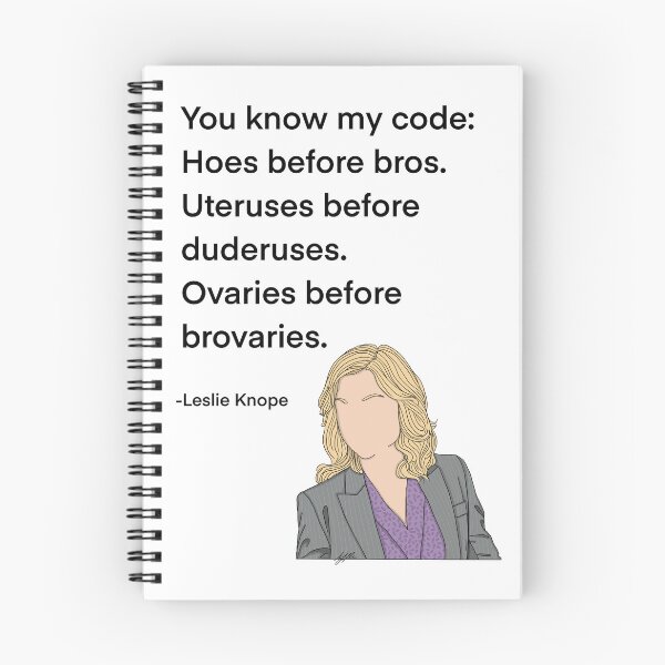 Item preview, Leslie Knope Quote, hoes before bros designed and sold by Alyssabutcherart.