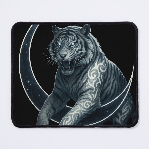 Item preview, Lunar Tiger – Whisper of the Moonlight Shield designed and sold by Keios Cool Apparel.