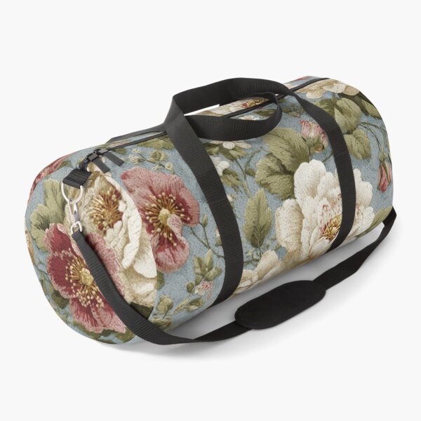 Artikelvorschau, Vintage-Rosenblumenmuster | Blauer Blumenvorhang entworfen und verkauft von CraftedHome.