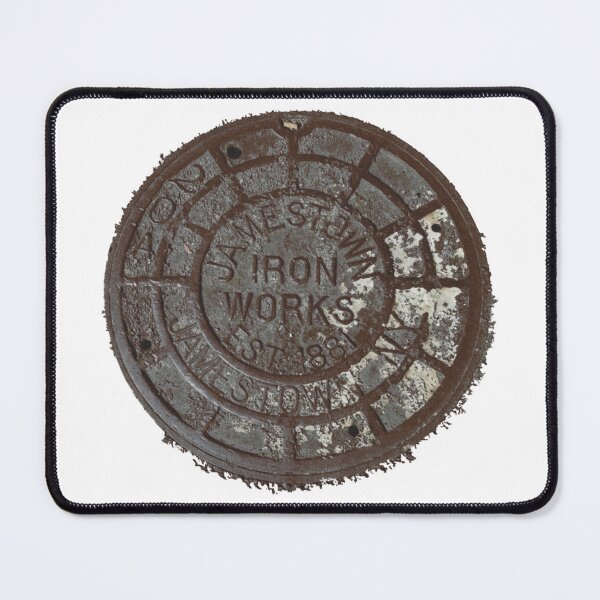 Item preview, Jamestown NY Manhole Cover designed and sold by Nicolle Palen.