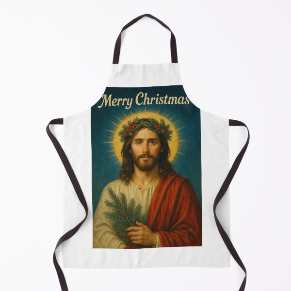 Item preview, Merry Christmas Card Featuring Sacred Jared Leto Jesus Portrait designed and sold by Aryabek.