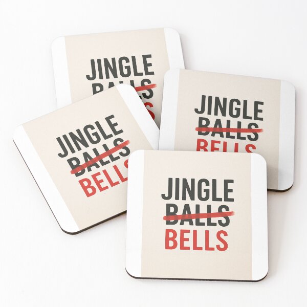 Item preview, Jingle Balls Funny Holiday Card with Word Switch designed and sold by Aryabek.