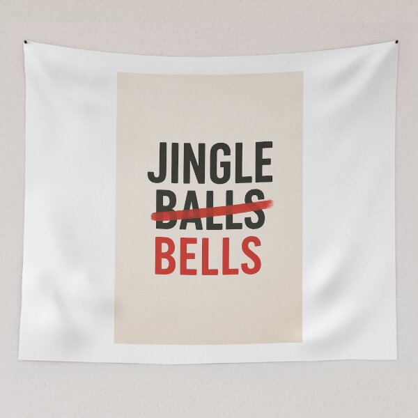 Item preview, Jingle Balls Funny Holiday Card with Word Switch designed and sold by Aryabek.