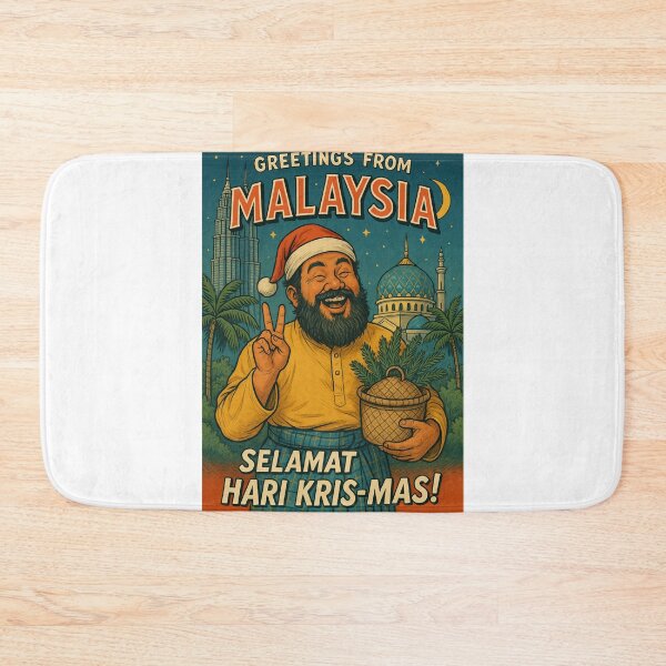 Item preview, Selamat Hari Kris-Mas from Malaysia Holiday Card designed and sold by Aryabek.
