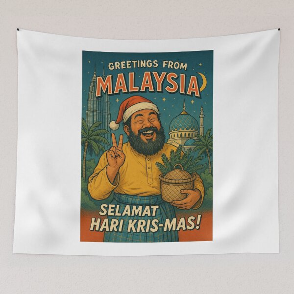 Item preview, Selamat Hari Kris-Mas from Malaysia Holiday Card designed and sold by Aryabek.