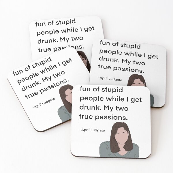 Item preview, April Ludgate Quote, two true passions designed and sold by Alyssabutcherart.