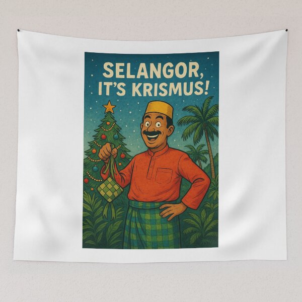 Item preview, Selangor Krismus Greeting Card with Ketupat designed and sold by Aryabek.