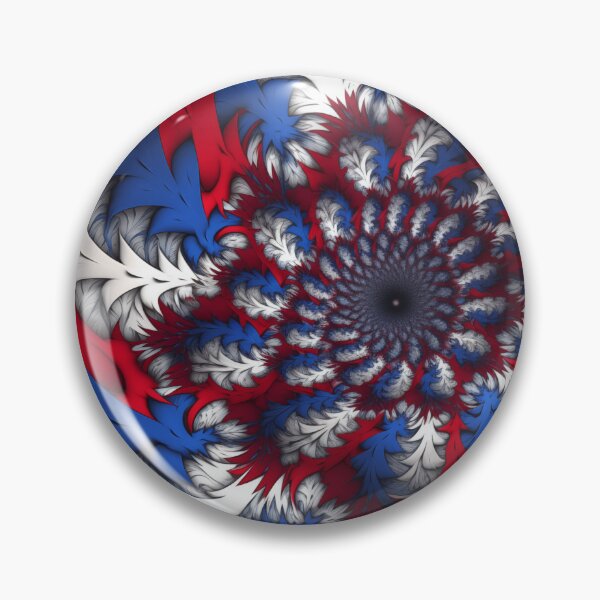 Item preview, Red, White, and Blue, Psychedelic Fractal 1 designed and sold by RedHandedOD.