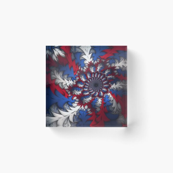 Item preview, Red, White, and Blue, Psychedelic Fractal 1 designed and sold by RedHandedOD.