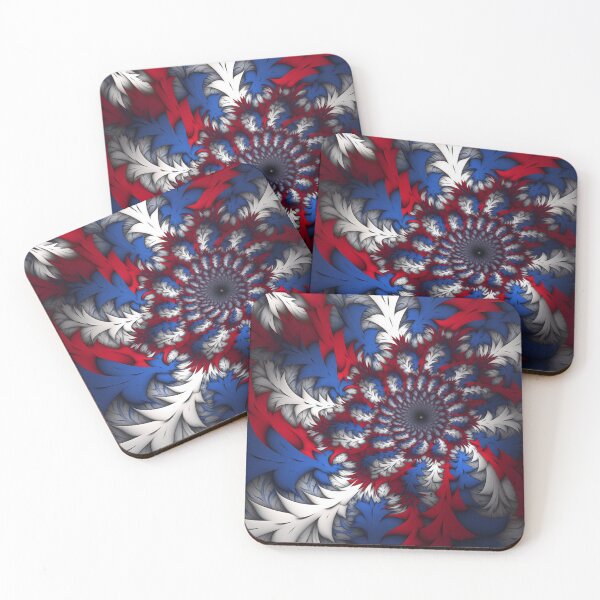 Item preview, Red, White, and Blue, Psychedelic Fractal 1 designed and sold by RedHandedOD.