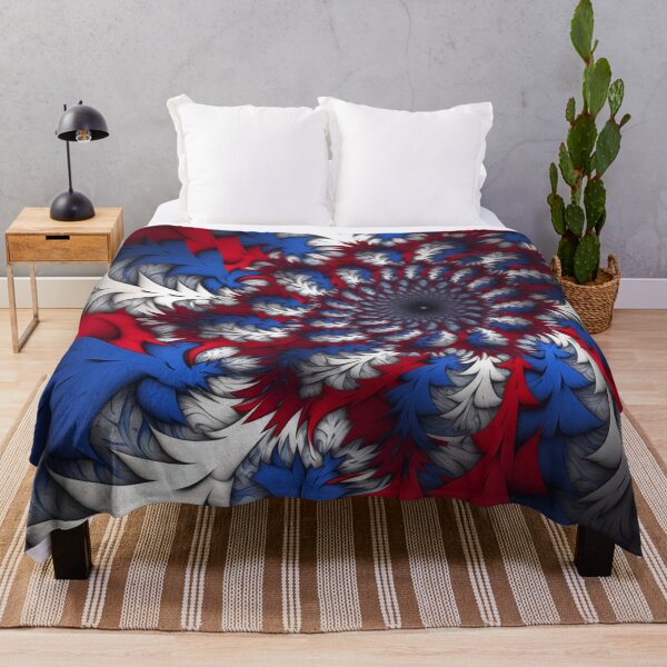Item preview, Red, White, and Blue, Psychedelic Fractal 1 designed and sold by RedHandedOD.