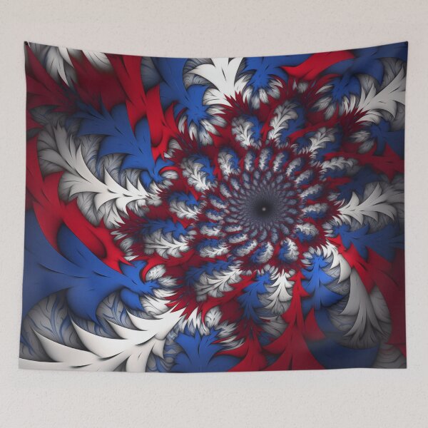 Item preview, Red, White, and Blue, Psychedelic Fractal 1 designed and sold by RedHandedOD.