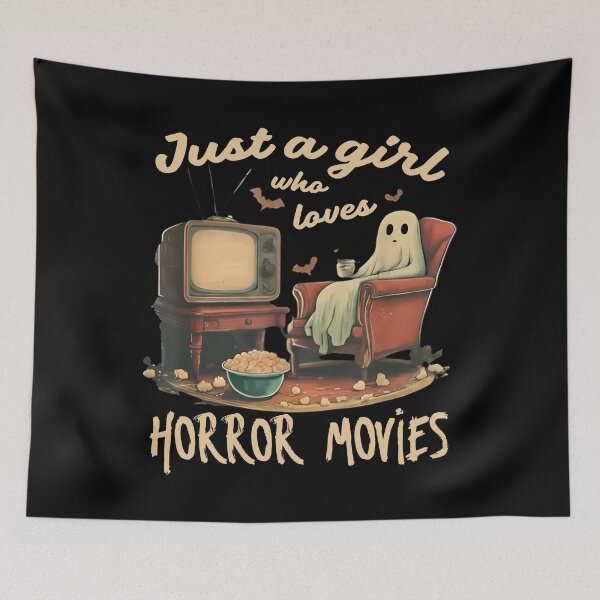 Item preview, Just a Girl Who Loves Horror Movies designed and sold by TinaMDedrick.