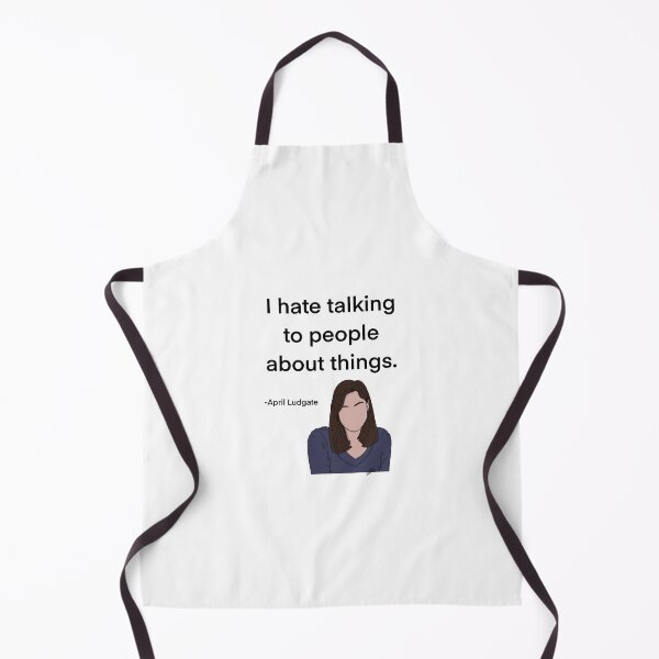 Item preview, April Ludgate Quote, talking to people designed and sold by Alyssabutcherart.