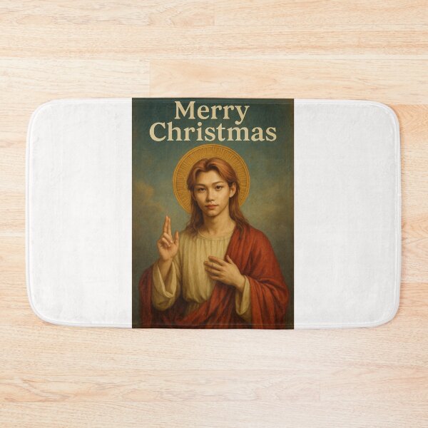 Item preview, Stray Kids Felix as Jesus Merry Christmas Card designed and sold by Places On Earth.