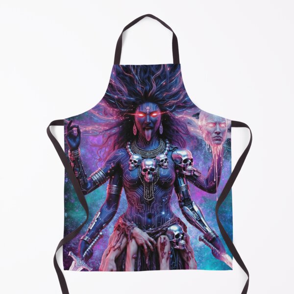 Item preview, Cyberpunk Kali - Goddess of Transformation designed and sold by SoftWearAdeptus.