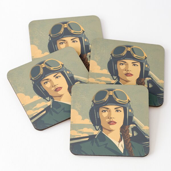 Item preview, Vintage female pilot designed and sold by Vintage City.