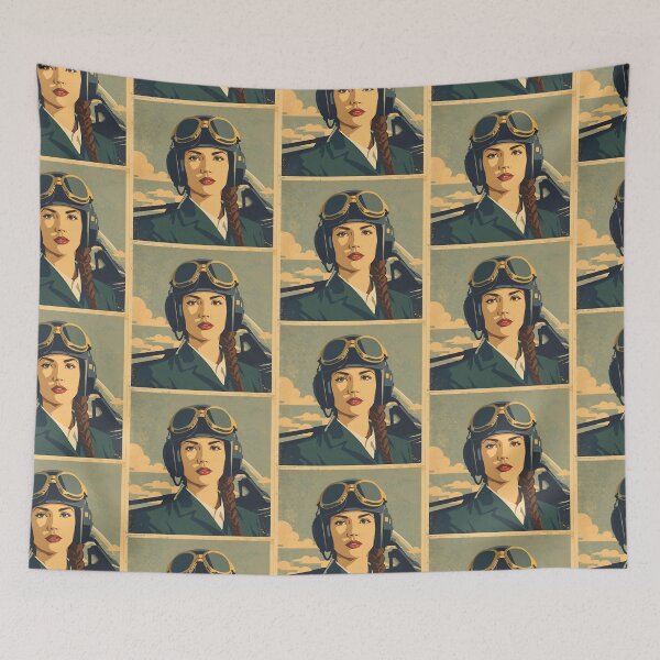 Item preview, Vintage female pilot designed and sold by Vintage City.