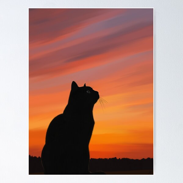 Item preview, Sunset Cat  designed and sold by JLDxArt.