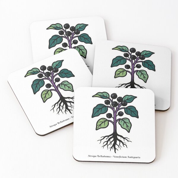 Item preview, Deadly Nightshade Sticker | Atropa Belladonna Neo-Contour Decal for Laptop designed and sold by JACI'S STORE.