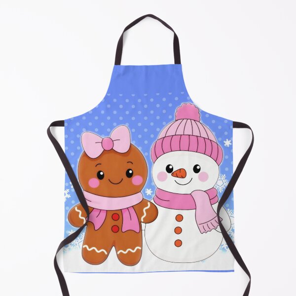 Item preview, White Christmas snowman and gingerbread cookie designed and sold by loveiscosmic.