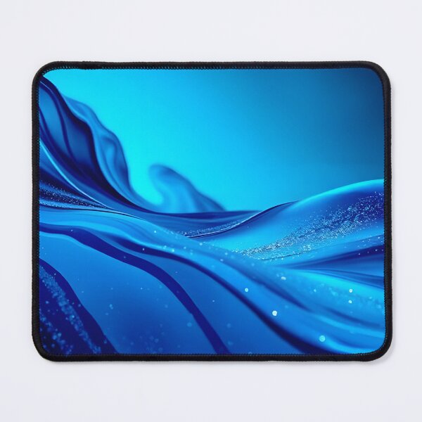Item preview, Lustrous deep blue liquid flow with glittering particles designed and sold by homydesign.