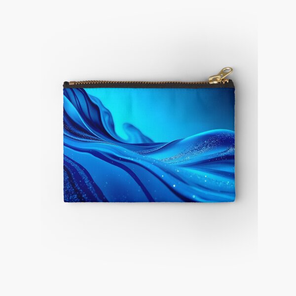 Item preview, Lustrous deep blue liquid flow with glittering particles designed and sold by homydesign.