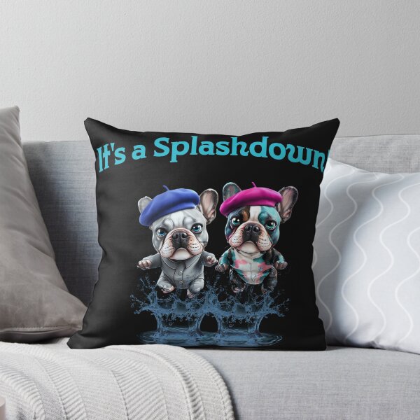 Item preview, It's a Splashdown! French Bulldogs in Berets and Suits designed and sold by ArtisticDesignsbyLinda.