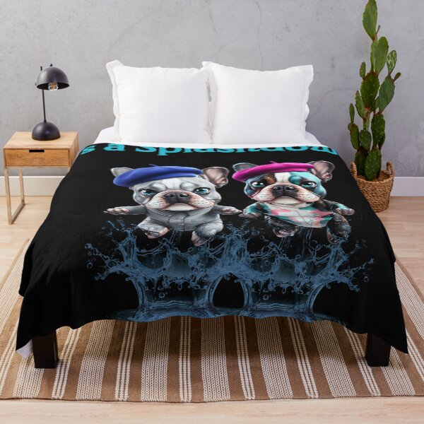 Item preview, It's a Splashdown! French Bulldogs in Berets and Suits designed and sold by ArtisticDesignsbyLinda.