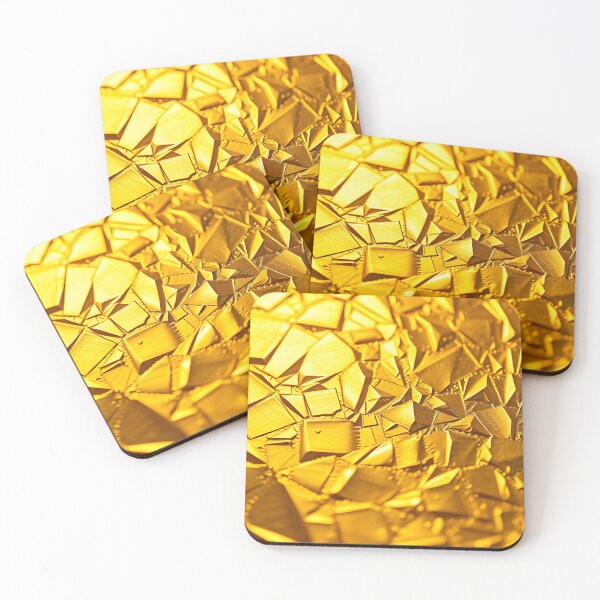 Item preview, Vibrant golden abstract background with shattered texture designed and sold by homydesign.
